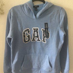 GAP Logo Pullover Hoodie, light blue